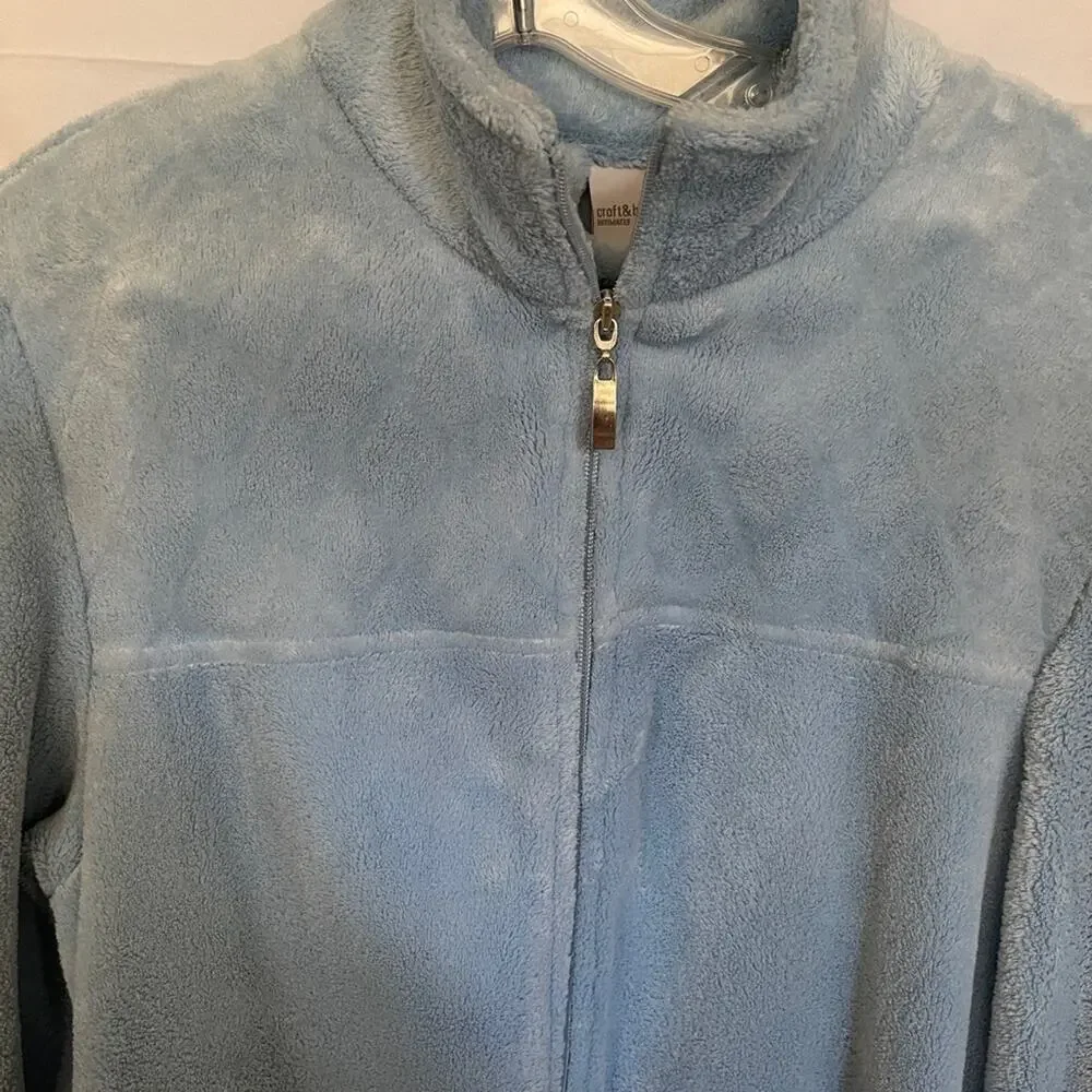 Croft Barrow Women's Soft Blue Long Robe Size Small